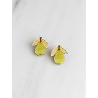 Wolf & Moon | mini pear stud earrings
