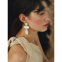 mondocherry - Wolf & Moon | ana earrings | mother of pearl - wear