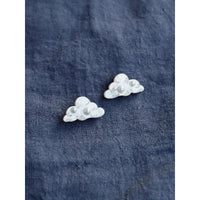 mondocherry | Wolf & Moon | cloud stud earrings