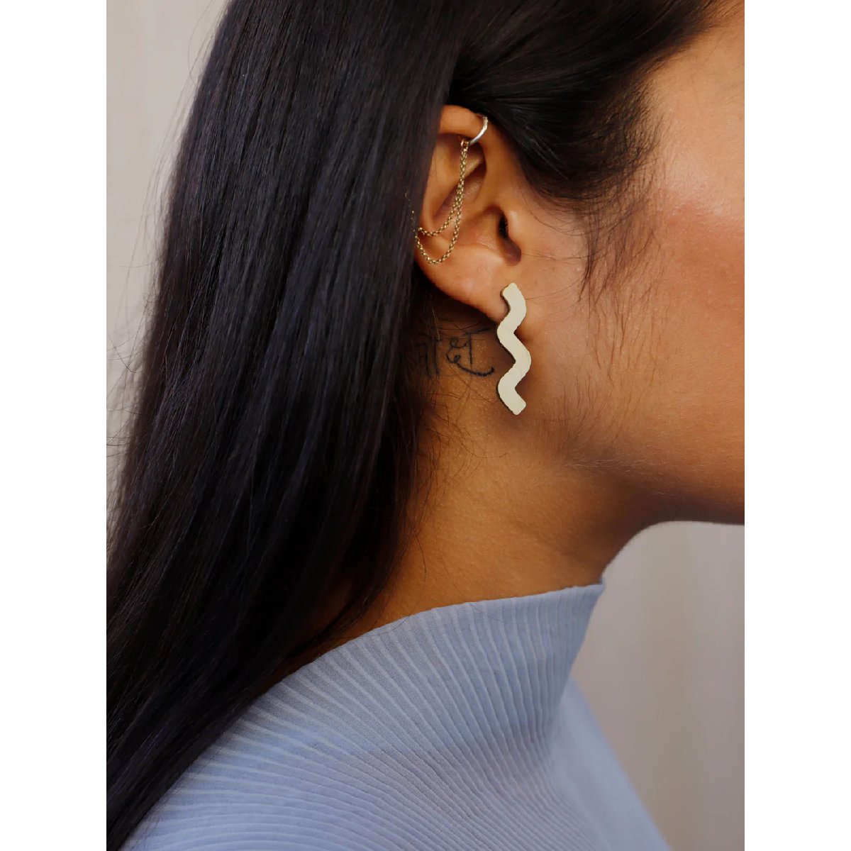mondocherry | Wolf & Moon | martha stud earrings - wear close