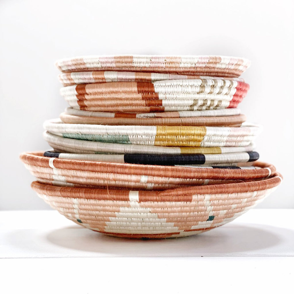 African woven bowl collection